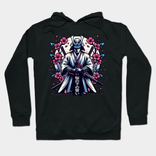 Samurai Cherry Blossom Guardian Art Hoodie